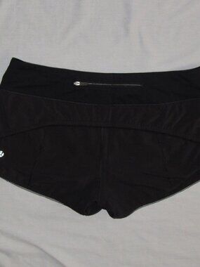 Lululemon Speed Up Awaken 2.5" Running Short Mesh Trimmed Size 8 Black W7AK5S